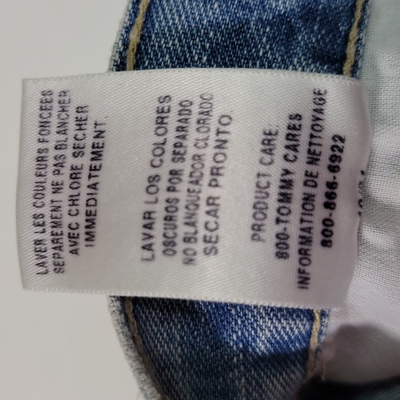 TOMMY HILFIGER JEANS ♡ Vintage Denim Faded 'n Distressed Blue Jeans 6|31 Regular - Picture 13 of 17
